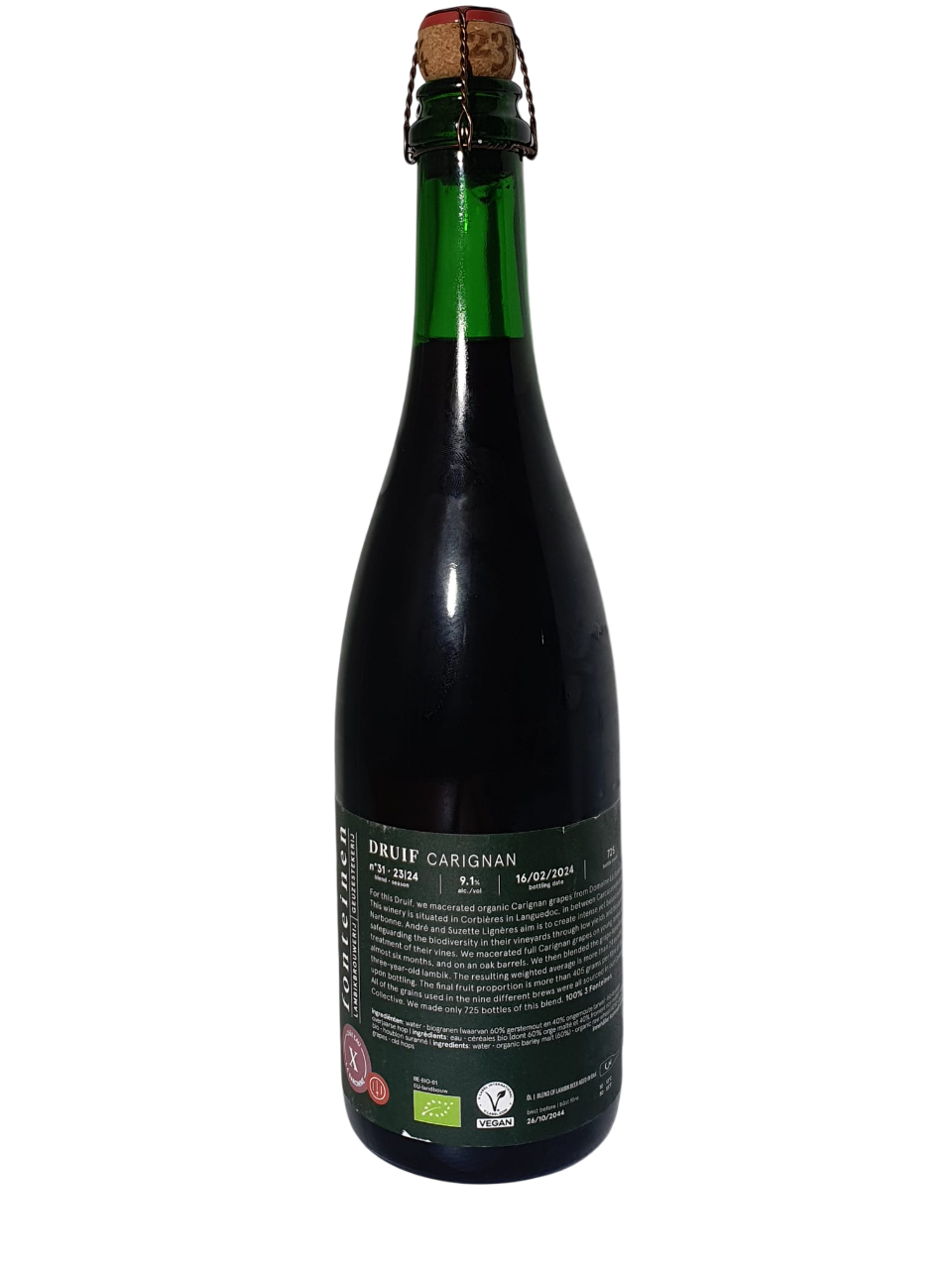 3 Fonteinen x Château La Baronne - Druif Carignan (season 23|24) Blend No. 31  75cl