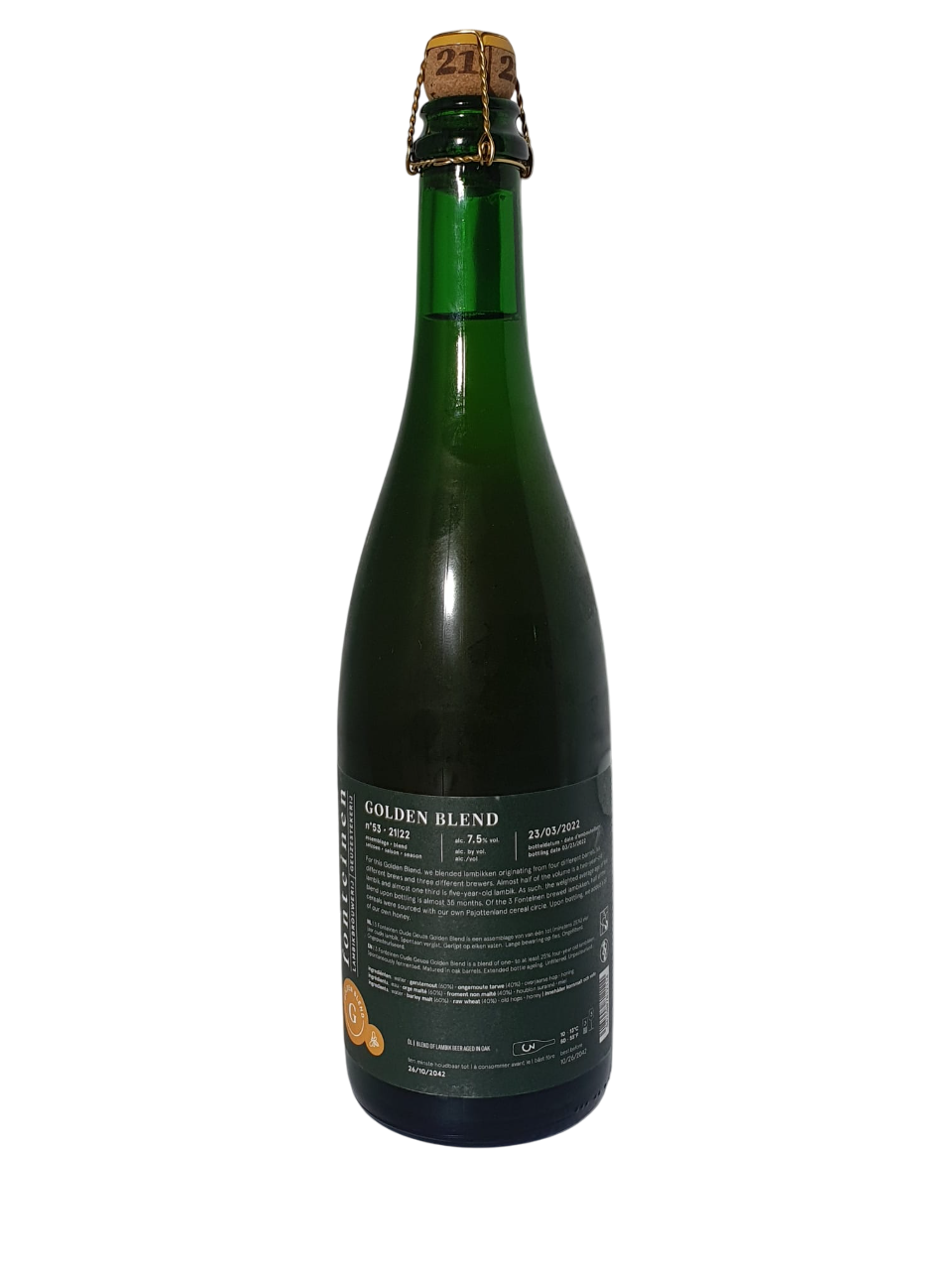 3 Fonteinen Oude Geuze Golden Blend (season 21|22) Blend No. 53 75cl