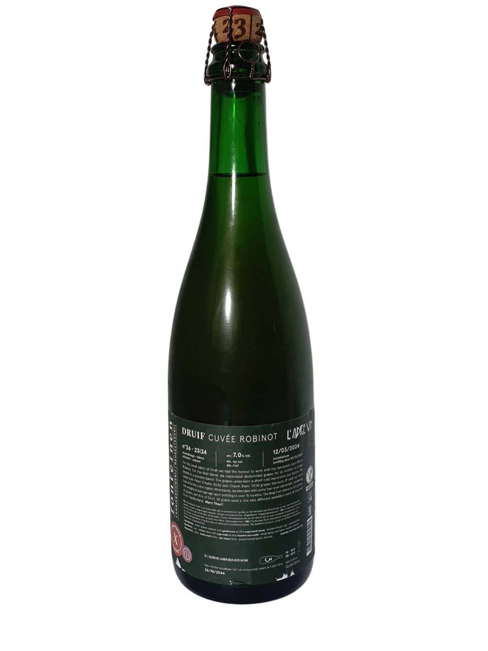 3 Fonteinen Druif Cuvée Robinot (season 23|24) Blend No. 36.  75cl