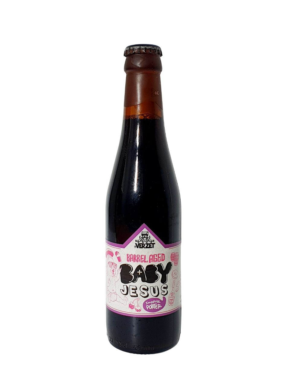Verzet. Baby Jesus BA Japanese Bourbon-Barrels Imp.Porter 33cl