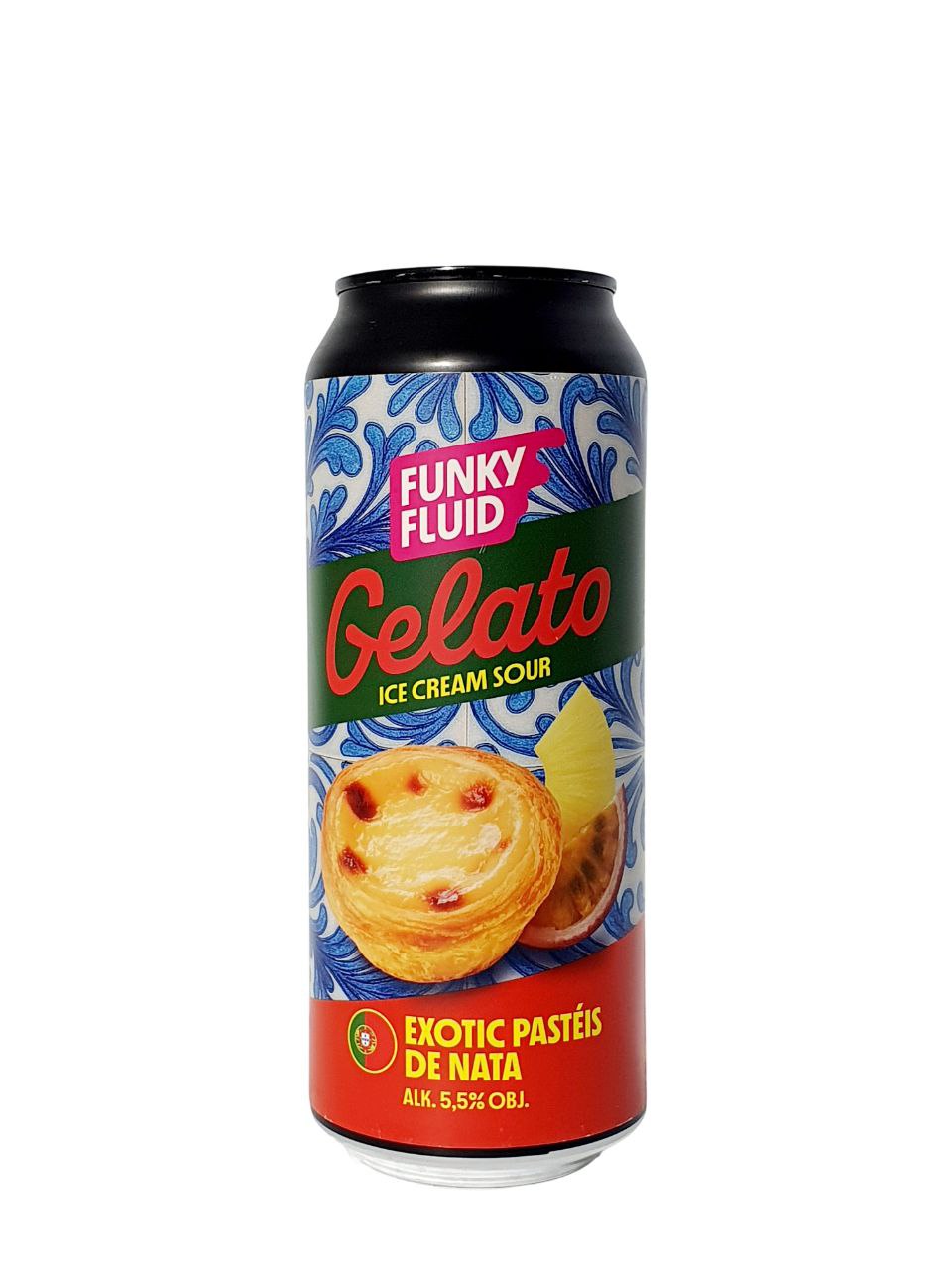 Funky Fluid Gelato: Exotic Pastéis De Nata Pastry Smoothie Sour 50cl
